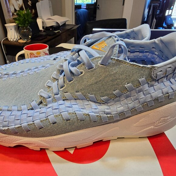 Nike Air Footscape Woven Washed Denim Ice Blue BRAND NEW Size 10 MENS 11.5 W NEW - Picture 2 of 16